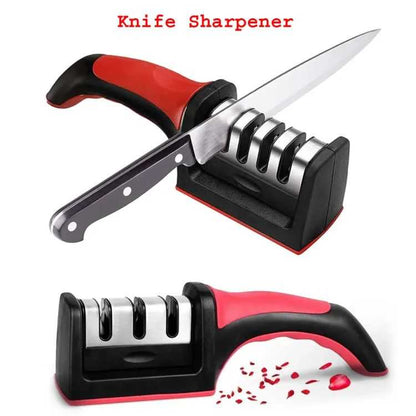 Knife Sharpener Kitchen Multi Functional Three Section Cutter Diamond Cutter Sharpening