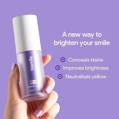 Hismile V34 Purple Whitening Toothpaste Remove Stains Reduce Yellowing